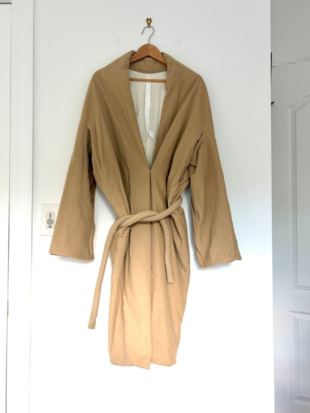 Vintage 90s Angelo Figus Padded Cotton Coat Womens 38 - Picture 10 of 16